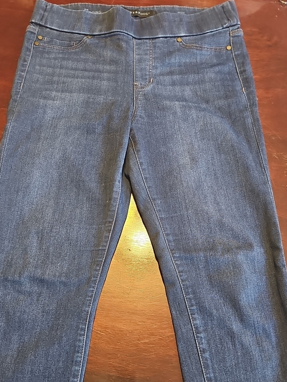 Liverpool Dark Blue Pull-On Jeggings